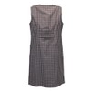 Schuerzenfabrik Button Gown Women's Mixed Fabric Checked Apron Sleeveless Cooking