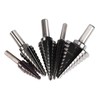 5Pcs Step Drill Bit Set Alloy Steel High Accuracy Multifunctional