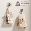 GlobaLink Bathroom Suction Hooks - 2 Pack Reusable Sucker Hooks