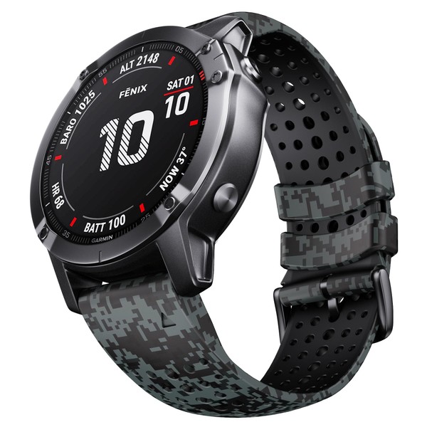 NotoCity Fenix 6 Band 22mm Width Soft Silicone Watch Strap