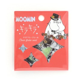 WORLD CRAFT MOKFS-112 Moomin Glitter Flake Seal Aurora Foil Moomin Papa and Moomin Mom