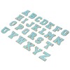 26 Pcs Iron On Letters A to Z Blue Letters