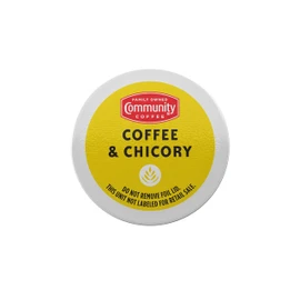 Community Coffee Coffee & Chicory Medium Dark Roast Single Serve K-Cup Compatible Coffee Pods, Box of 24 Pods (Pack of 4)