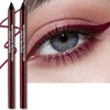 Wugbc 2 PCS Burgundy Plum Eyeliner Pencil, Cream Gel Waterline