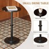 MaxSmeo Drink Table, Small Side Table for Small Spaces, Modern