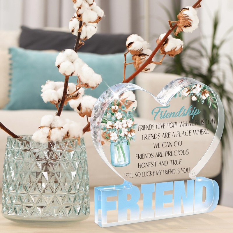 Gift for Friend Friendship Birthday Gifts for Women Delicate Acrylic