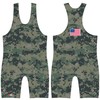 4-Time Camo Sublimada Wrestling Singlet, Camo, Grande