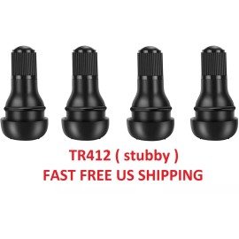 ctr 4 x Tire Valve Stems Rubber ATV UTV Polaris Kawasaki Honda Mower Golf Cart TR412