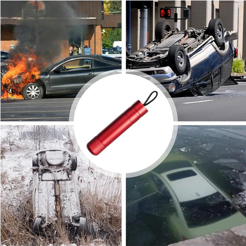 Emergency Hammer Car with Belt Cutter, Compact Portable Emergency Hammer