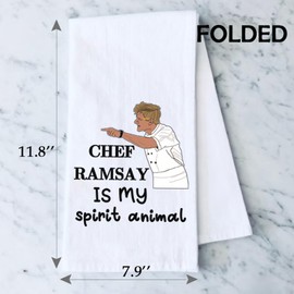 Hk Chef Ramsay Kitchen Towel Cooking Show Gifts Chef Ramsay Fans Gift Chef Ramsay Is My Spirit Animal (CHEF RAMSAY towel ca)