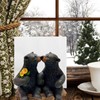 Napkin Holder with Kissing Bears Cabin Rustic Style Dining Décor