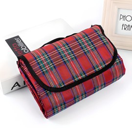 Retoo Picnic Blanket Waterproof Picnic Blanket Lightweight Compact XXL Checked Camping Blanket 180 x 150 cm for Camping, Picnic, Outdoor, Garden, Park, Beach Blanket, Ultralight Camping Mat, Seat Mat