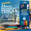 24pk Mechanical Pencil 0.7mm HB | Mechanical Pencils Set With