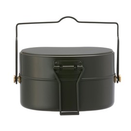 LOGOS 81234400 23-Style Cooking Pot (2 Cups) Black Size: [Body] (Approx.) Inner Mouth Width 17 × Inner Mouth Depth 9.6 × Depth 7.9 × Outer Width 20.2 cm