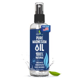 Pure Magnesium Oil Spray 12oz - Topical Magnesium Spray for Sleep Extra Strength - Less Sting - Less Itch - 100% Natural and Organic Oil - Made in USA