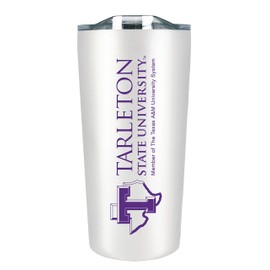 Tarleton State Double Walled Soft Touch Tumbler, Design-1 - White