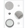 Set of 6 Placemats, Washable, PVC, Plain, Placemats, Stylish, Scandinavia,