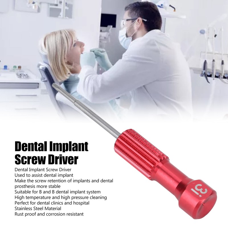 Dental Implant Screwdriver Professional Stainless Steel Implant Screw Driver Accessory
