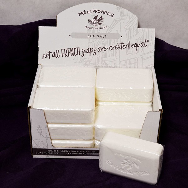 Case of 12 Pre de Provence SEA SALT Fragrance 250 gram shea butter extra large soap bars