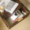 Fultyle Mid Century Modern Nightstand, Wood Bedside Table with Drawer