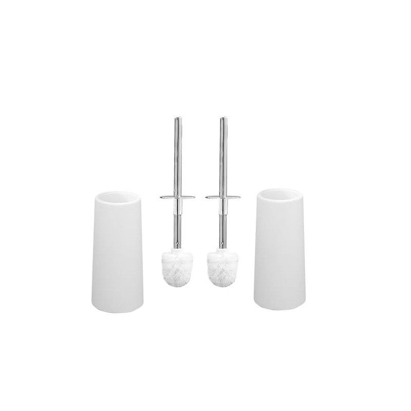 Juego de 2 Cepillo para Sanitario con Base, 37cm Blanco