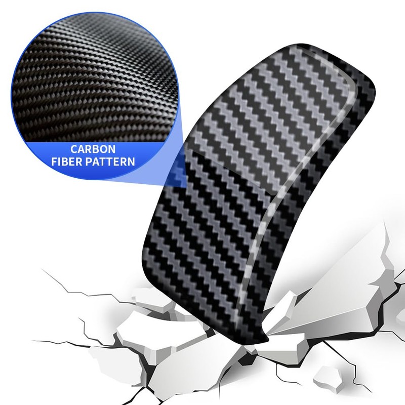 LUNQIN Car Center Console Gear Shift Knob Trim Cover for