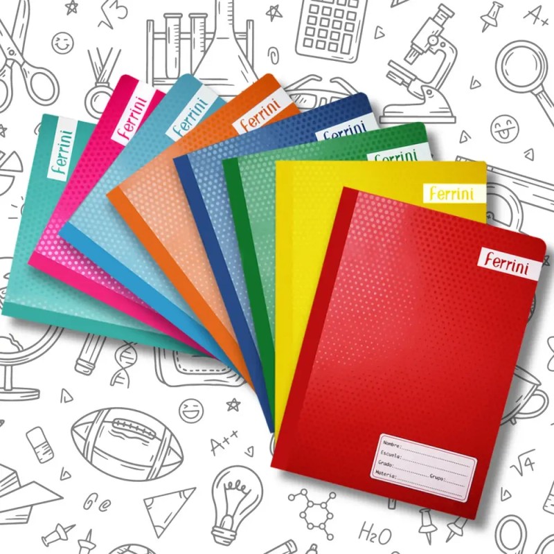 Cuadernos Cosidos Profesional Ferrini Libreta 100h 8 Pack