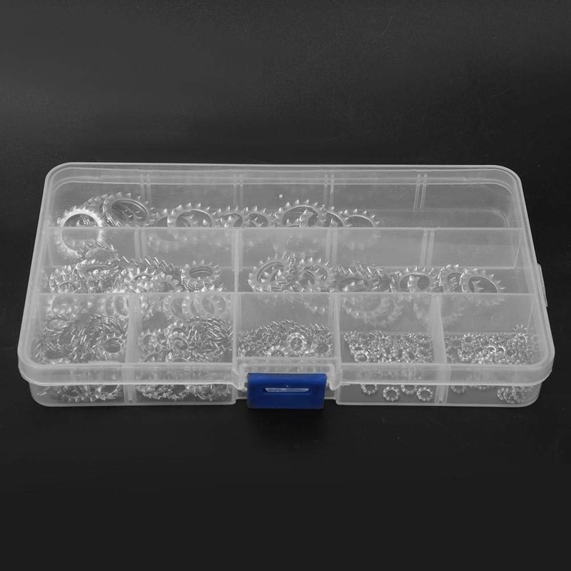 300pcs Serrated Lock Washers External Star Washers M2.5 M3 M4