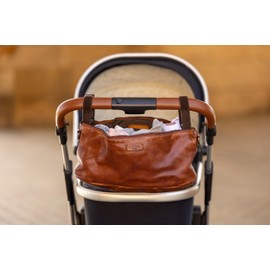 Gusti Suzi Handbag, Baby Bag, Leather Handbag, Shoulder Bag, Brown Leather, brown