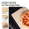 ROCKSHEAT Pizza Stone, 12"x12" Square Pizza Stone for Oven Grill
