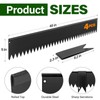LAVEVE Landscape Edging Galvanized Steel Black, Hammer-in Metal Garden Edging