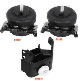 Set of 3 Engine Motor Mount Transmission Mount Compatible with Toyota 4Runner 2003-2023 4.0L RWD Automatic Transmission, Compatible with Toyota FJ Cruiser 4.0L RWD 2007-2014, OE: A4260 A4260 A62018