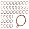 M METERXITY 40-Pack Red Bronze Curtain Rings with Eyelet, Rustproof