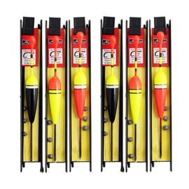 Hezhou 6-Piece Fishing Floats Set Fishing Floats Fishing Floats Set with Plumb Lead, Fishing Line and Hook (5#, 7#, 9#) for Coarse Fish, Trout, Eel, Zander, Ideal for Lake, River, Stream and Pond