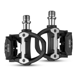Corki Cycles Road Bike Pedals Bicycle Click Pedals Lightweight Nylon with Chrome Molybdenum Spindle