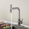 AVSIILE Kitchen Faucet with Pull Down Sprayer, Gun Grey Waterfall