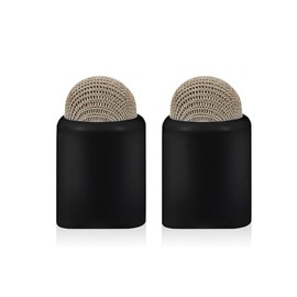 Replacement Stylus Caps for Evach Digital Pens, Magnetic Fabric Pencil Caps, 2 Pack, Black