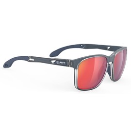 RUDYPROJECT SP823853-0000 LIGHTFLOW A Sunglasses, Ice Blue Metal Matte/Multi Laser Red