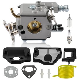 Carbbia 530071987 Carburetor w/Tune Up Kit for Husqvarna 36 41 136 137 137E 141 142 141LE 142E Chainsaw for WT-834 WT-657 WT-529 WT-289 WT-285 WT-239 WT-202 for Zama C1Q-W29E Carb Air Filter