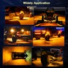 8pcs Amber LED Rock Lights for Trucks Jeep UTV ATV