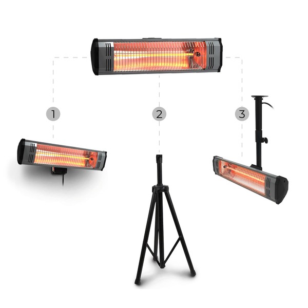 Heat Storm Tradesman 1500 Watt Infrared Heater Tripod Combo, Remote
