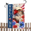 Independence Day Garden Flag | Patriotic Welcome Flag,Patriotic Eagle Flags