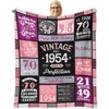 Stbyiz 70th Birthday Gifts for Women Blanket 60"x 50", Best
