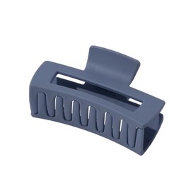 1Pc Square Frosting Claw Clips, Big Hair Clips Nonslip Matte Barrettes Thin Thick Short Hair Accessories for Women Girls (Navy Blue)