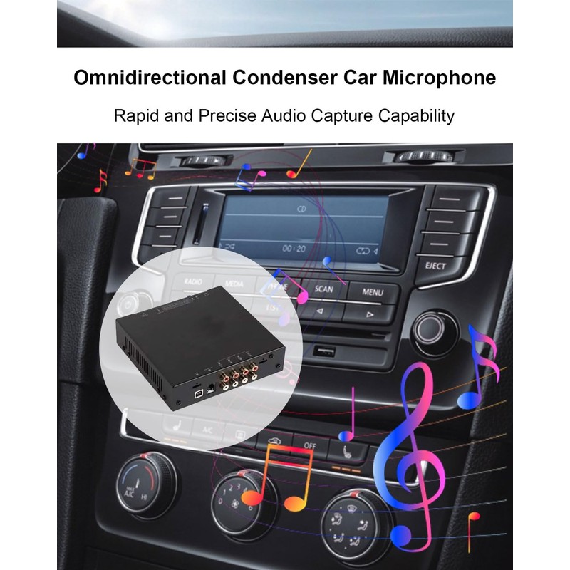 SEYUGOPTI 3.5mm External Car Microphone with 2.5mm Adapter