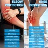 PATIKIL Volleyball Arm Sleeves Knee Pads Set, 4 Pairs Passing