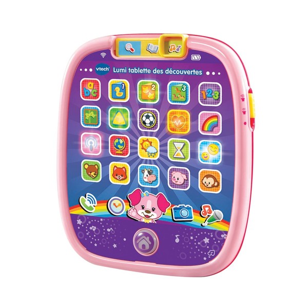 VTech Lumi Tablet der Entdeckungen, 602955, Rosa – französische Version