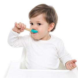 MinikOiOi 101060018 2 Wooden Spoons Scoops Pink/Grey