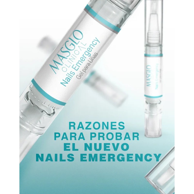 Masglo Clinical Nails Emergency Gel Para Uñas 4ml Color Transparente