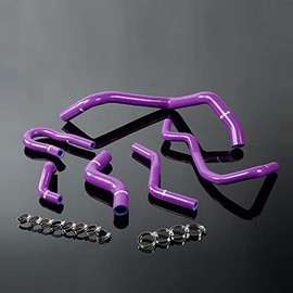 G-PLUS Silicone Radiator Hose Kit Compatible with Civic 1.6l Sohc D15 D16 EG EK 1992-2000, Purple